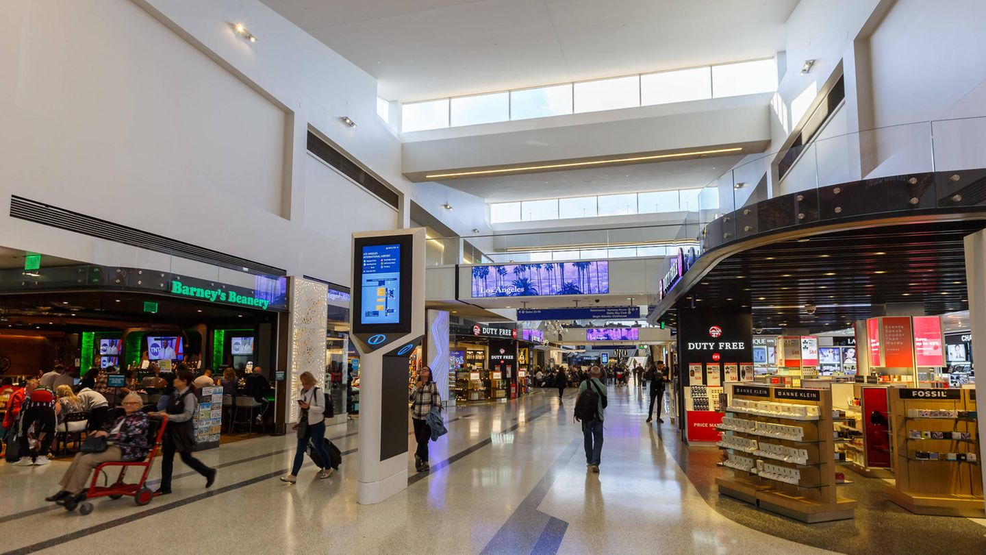 Der LAX Flughafen als Symbolfoto für toten Hundewelpen in Mülleimer