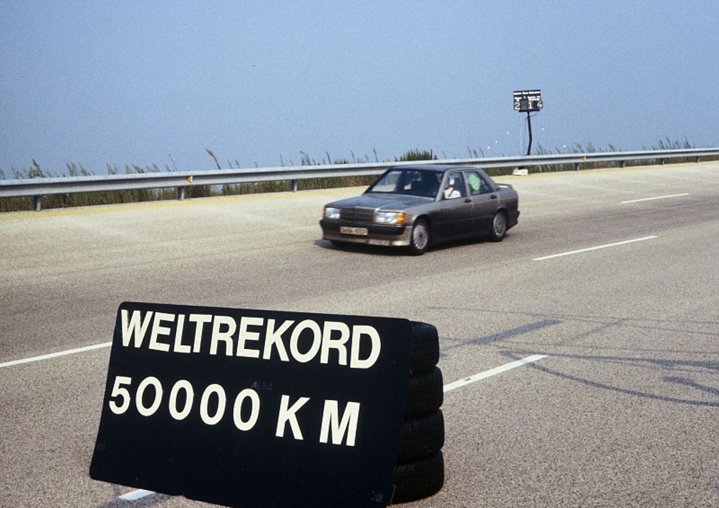 Mercedes 190 Rekordfahrt in Nardo 1983