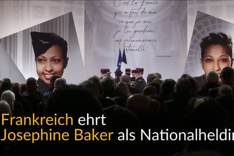 Video: Josephine Baker als französische Nationalheldin geehrt