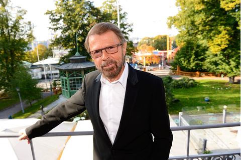 Björn Ulvaeus vor dem ABBA-Museum in Stockholm