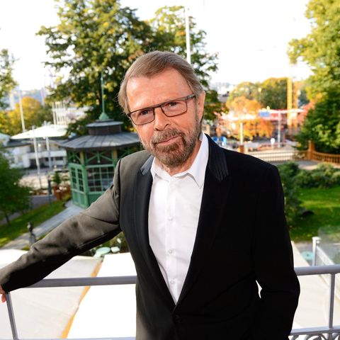 Björn Ulvaeus vor dem ABBA-Museum in Stockholm
