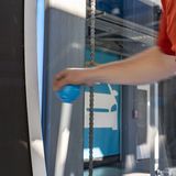 ... und an dem Hebel ziehen