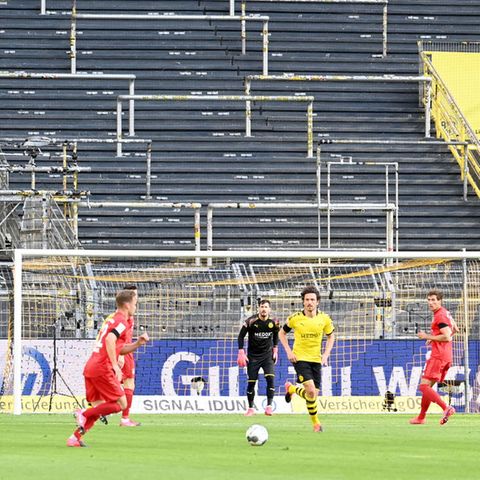 Borussia Dortmund und Bayern München mussten im Mai 2020 auf Zuschauer verzichten.
