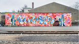 Sucker - Hamburg Stellingen 1988  Direkt an den S-Bahngleisen prangte dieses Werk von King Zack, Justus und Cisco