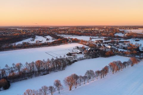 Eine Winterlandschaft bei Gelsenkrichen