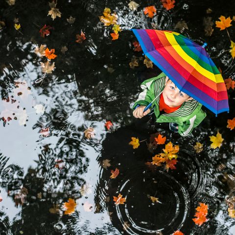 Wenn sich der Himmel in den Pfützen spiegelt