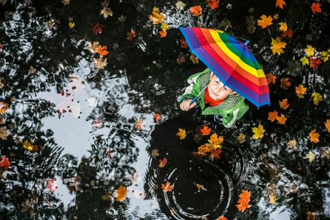 Wenn sich der Himmel in den Pfützen spiegelt