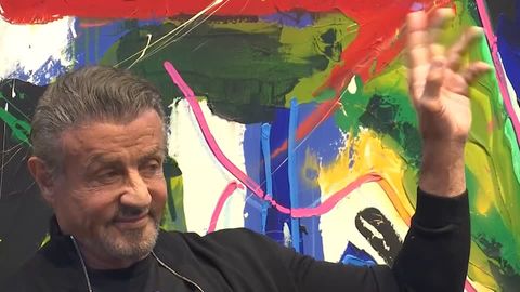 Hollywood-Künstler: Sylvester Stallone über seine Malerei: "Wohin mit diesem Gefühl, mit meinem Zorn? Ich gehe an die Leinwand"