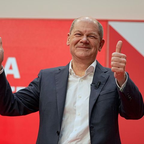 Olaf Scholz, designierter SPD-Kanzler und geschäftsführender Bundesminister der Finanzen