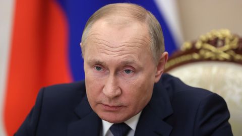 Präsident Wladimir Putin bei einer Videokonferenz Anfang Dezember