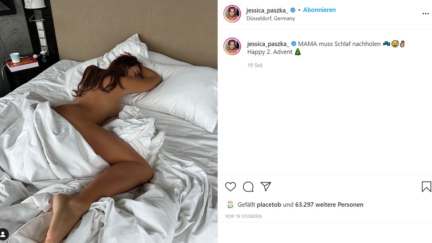 Vip News: Jessica Paszka räkelt sich nackt im Bett