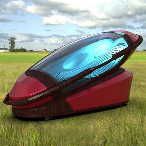 Die Maschine erinnert an die Tiefschlafkaspel aus einem Science-Fiction-Film.