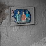 Stummer Zeuge: Ein Familienporträt zeigt, wer in diesem Haus noch vor Kurzem gelebt hat