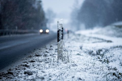 Schnee und Glätte durch Tief Gerrit