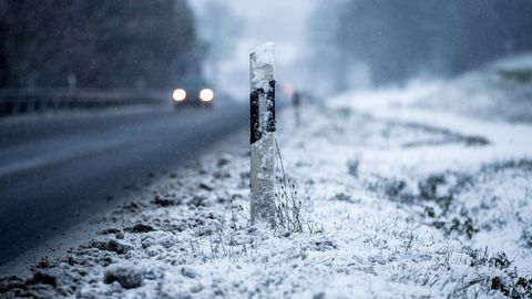 Schnee und Glätte durch Tief Gerrit