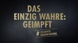 Normalerweise ist "Das einzig Wahre: Warsteiner". Für die Kampagne macht die Brauerei "Das einzig Wahre: geimpft" draus. 