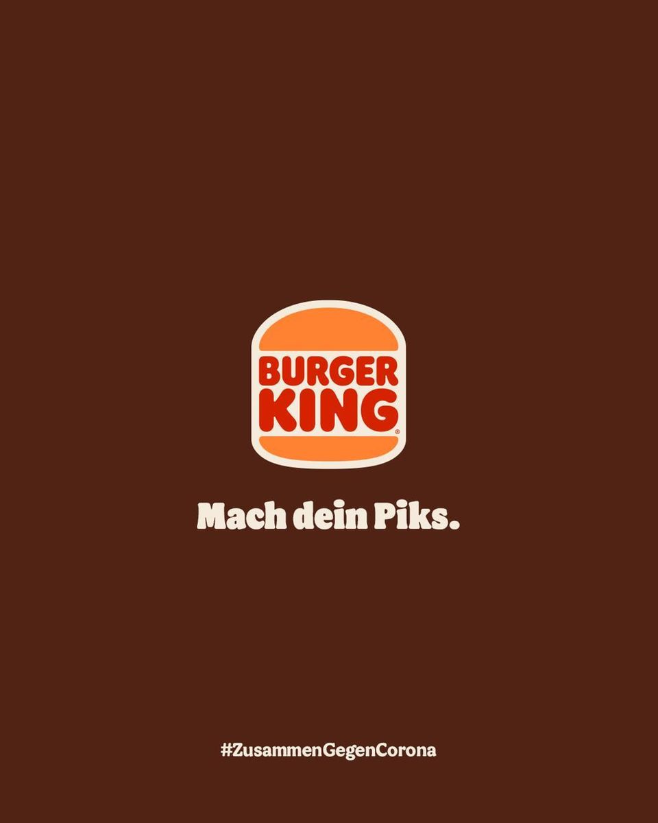 Sicher nicht grammatikalisch richtig, aber in Anlehnung an den eigentlichen Slogan: Aus "Mach dein King." wird "Mach dein Piks."