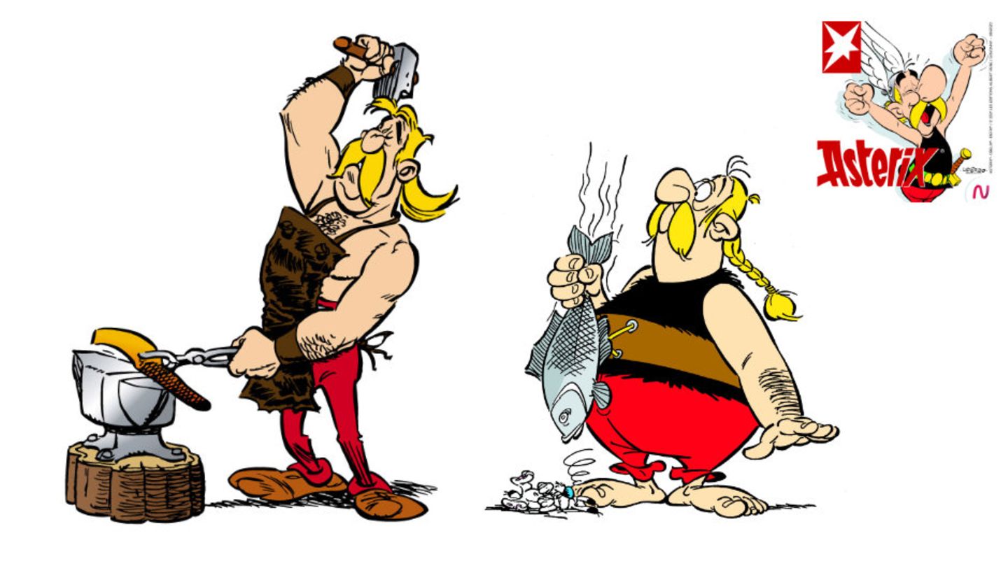 Automatix und Verleihnix aus den Asterix-Comics