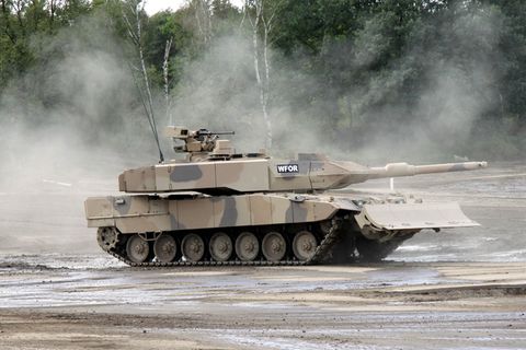 Ein Kampfpanzer Leopard 2 A7+