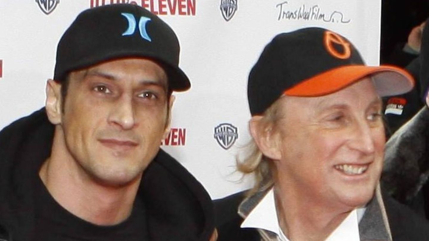 Mirco Nontschew und Otto Waalkes bei einer Filmpremiere