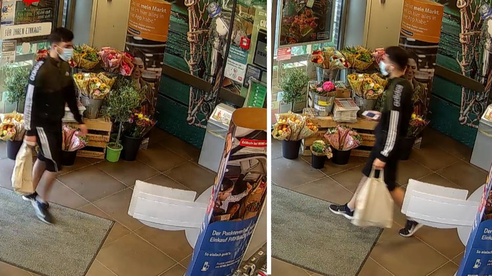 Junger Mann beim Einkaufen in Norderstedt