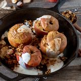 Bratäpfel mit Vanillesauce