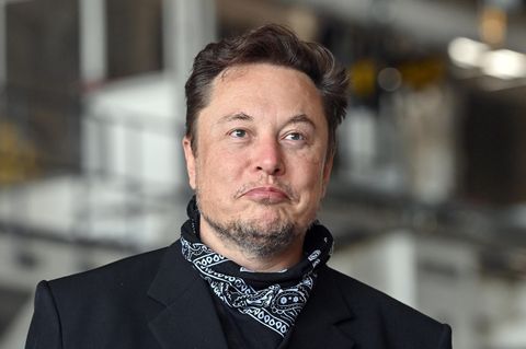 Tesla-Chef Elon Musk verzieht die Mundwinkel