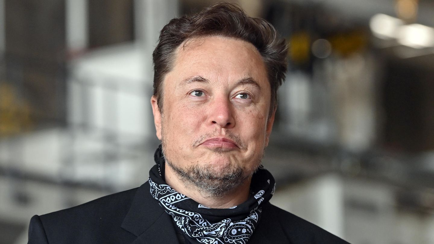 Tesla-Chef Elon Musk verzieht die Mundwinkel