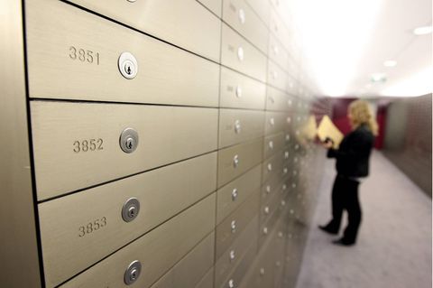 Bankschließfächer sind bei Kunden immer noch beliebt