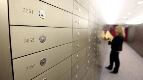 Bankschließfächer sind bei Kunden immer noch beliebt