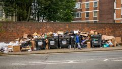 Streik der Müllabfuhr in Brighton