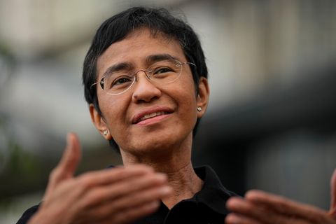 Die Friedensnobelpreisträgerin Maria Ressa
