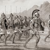 Die makedonsichen Fusssoldaten waren in Einheiten von 256 Mann organisiert.,