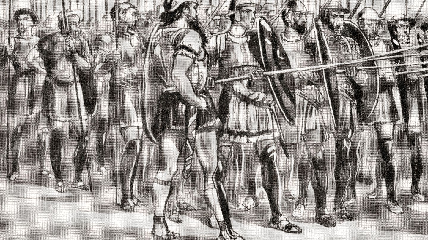 Die Wirkung der Phalanx beruhte auf dem Einsatz als Kollektiv.