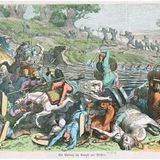 Der gegner sah sich einem Wald von Piken gegenüber.