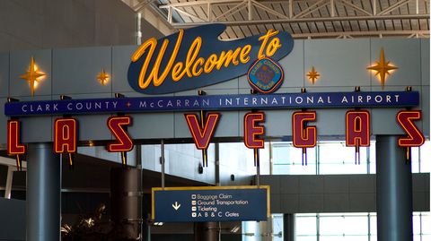 Eingangsbereich des Flughafens Las Vegas