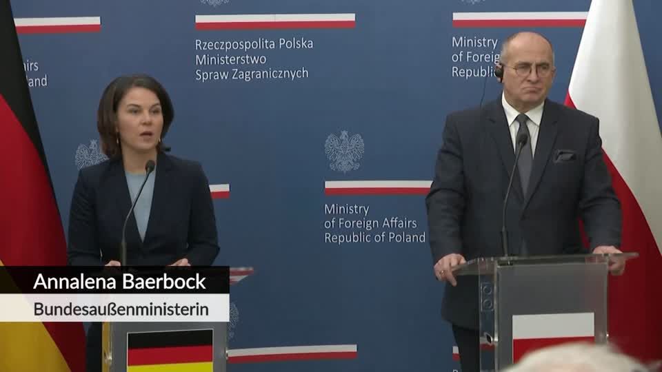 Minister spraw zagranicznych w Warszawie: Baerbock otrzymuje kazanie od swojego odpowiednika - jej wyjazd do Polski jest dla niej czymś wyjątkowym