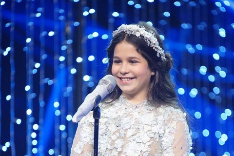Elena Turcan im Finale von "Das Supertalent" in Köln.