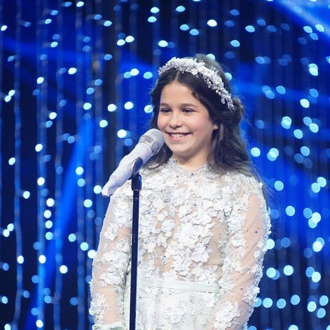 Elena Turcan im Finale von "Das Supertalent" in Köln.