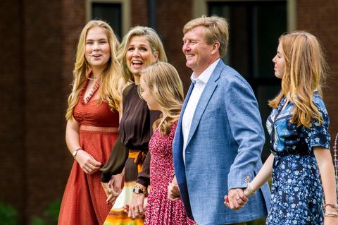 Kronprinzessin Amalia, Königin Máxima, Prinzessin Ariane, König Willem-Alexander, Prinzessin Alexia