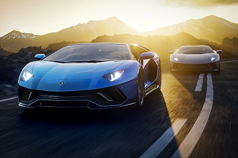 Der Lamborghini Aventador belegt den zweiten Platz