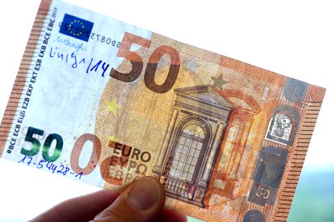 Ein falscher 50-Euro-Schein