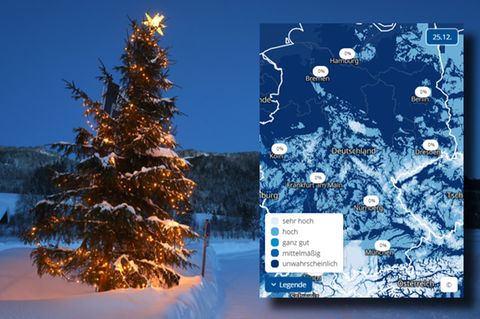 Schnee Weiße Weihnacht Karte