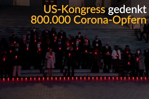 Video: US-Kongress gedenkt 800.000 Corona-Opfern