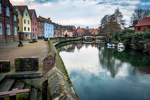Die Innenstadt von Norwich