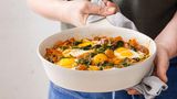 Alexander Herrmann: Gewürzspinat "Shakshuka"