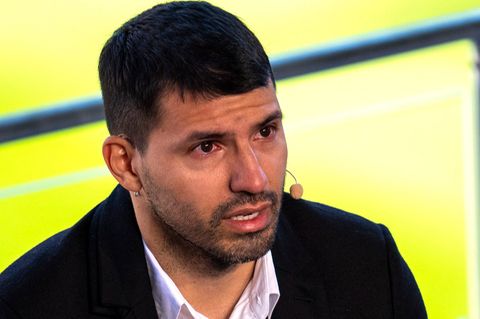 Sergio Agüero: seine Augen sind gerötet