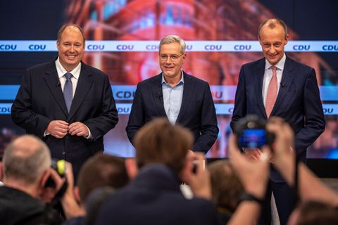 CDU-Vorsitz-Kandidaten: Helge Braun, Norbert Röttgen und Friedrich Merz