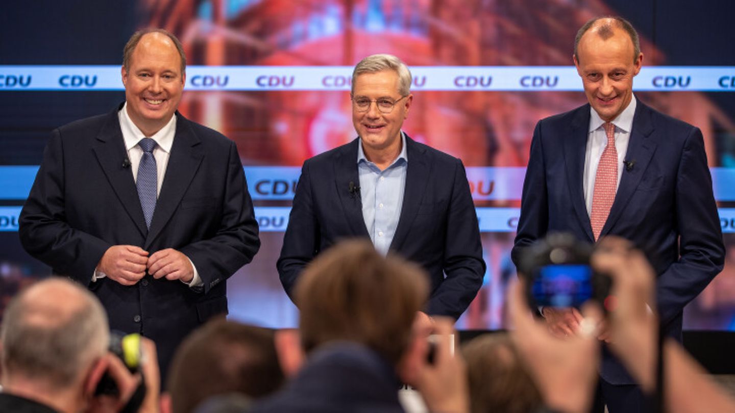 CDU-Vorsitz-Kandidaten: Helge Braun, Norbert Röttgen und Friedrich Merz