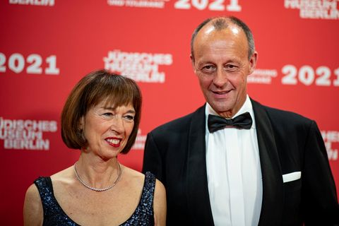 Friedrich Merz und seine Frau Charlotte im November 2021 auf der Verleihung des Preises für Verständigung und Toleranz